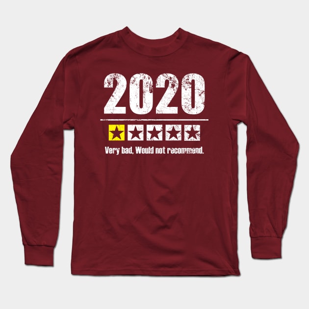 Vintage 2020 Year Review Long Sleeve T-Shirt by Uniq_Designs